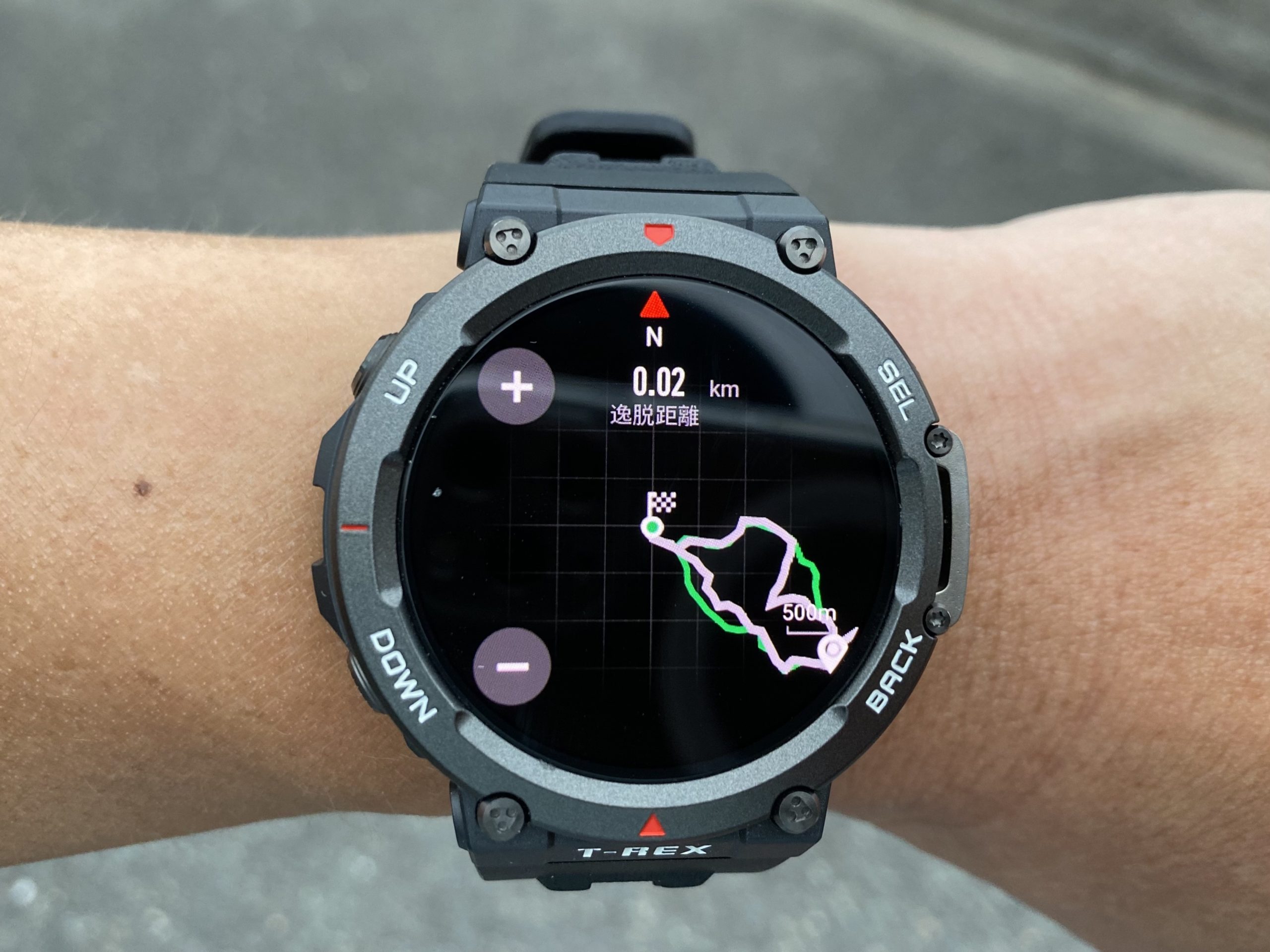 Amazfit T-Rex 2 にアップデート・GPXファイルを使った